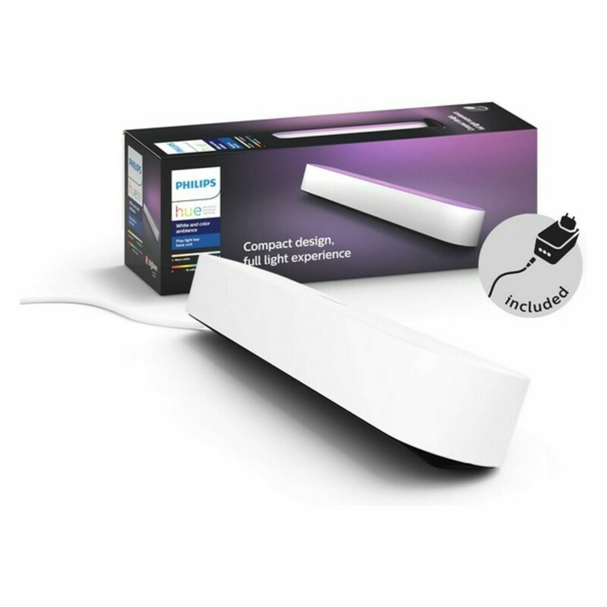 Schreibtischlampe Philips Pack einzelne Lichtleiste Play White Synthetischer Kunststoff