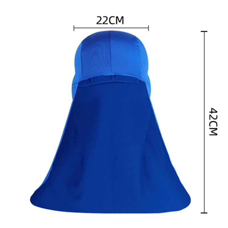 Outdoor Summer Wide Brim UV Protection Sun Shade Caps Polyester Neck Protector Fishing Hat Caps Hiking Sports Sun Caps Wholesale