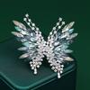 Fashionable Three-dimensional Butterfly Brooch, Women's Light Luxury and Elegant Super Sparkling Animal Brooch, Suit Pin