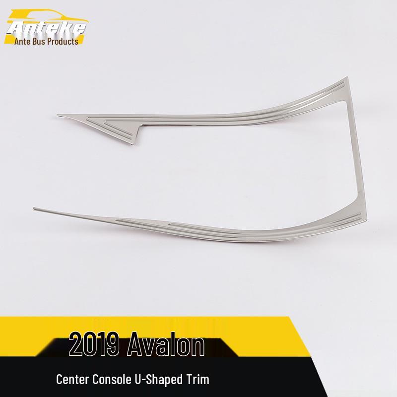 Upgrade for 19 Avalon: U-shaped bright trim strip and shift console water cup sticker.