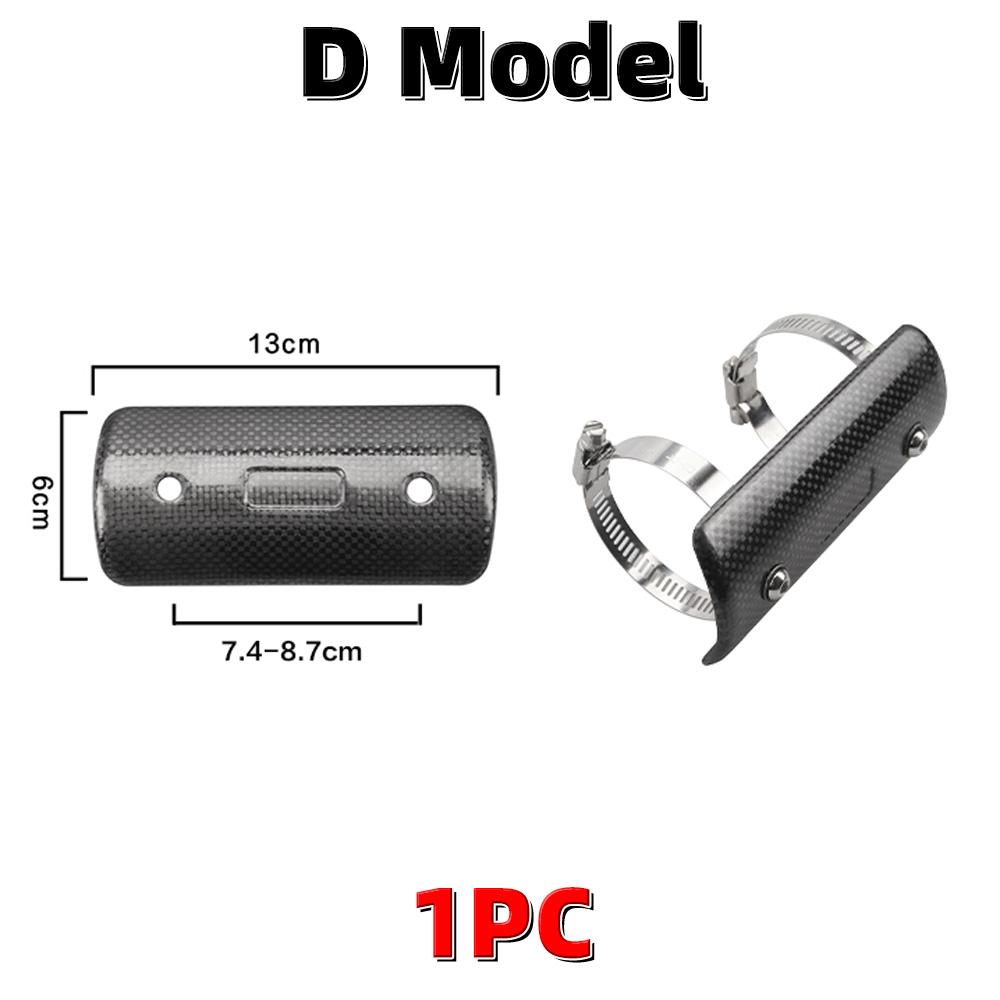 MRRANGT Universal Motorcycle Exhaust Pipe Cover Heat Shield Cover Muffler Link Pipe Protector Guard Anti-scalding