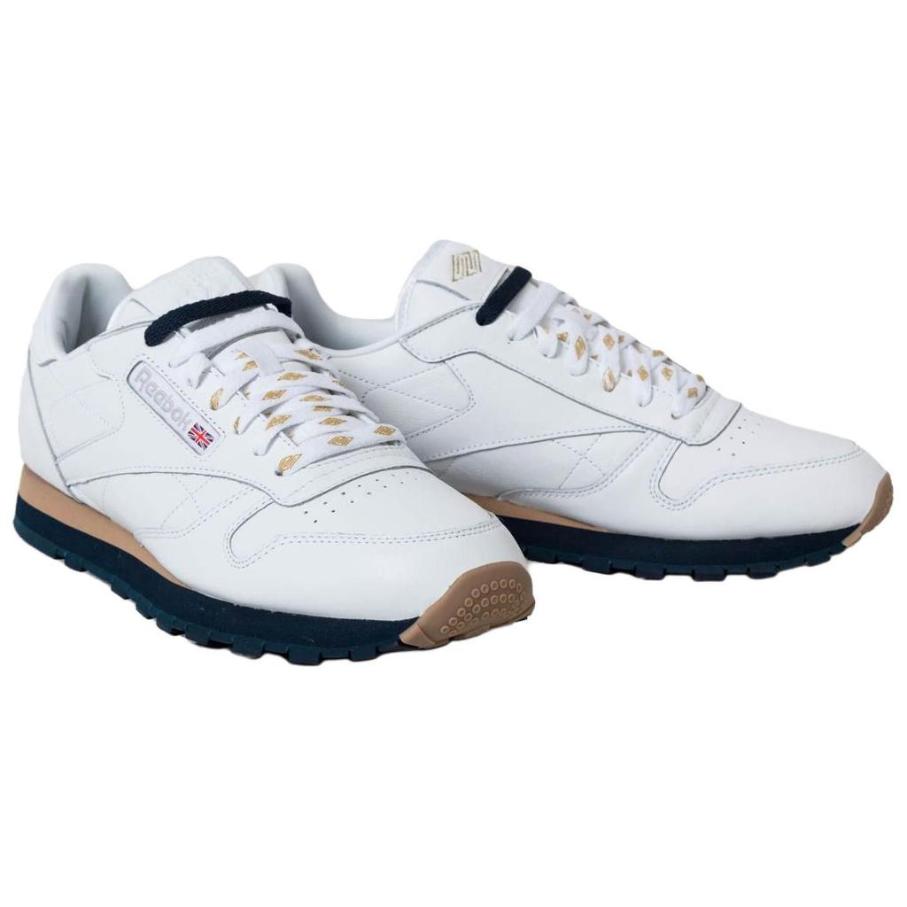 Reebok Beams X Classic Leather Lightweight Comfortable Low-Top Lifestyle Sneakers Men Sneakers White CN2175