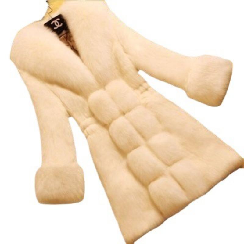 Mom's Imitation Fur Coat for Women - 0 Years Old Medium and Long Imitation Mink Rex Rabbit Fur Integrated Fashion and Warmth