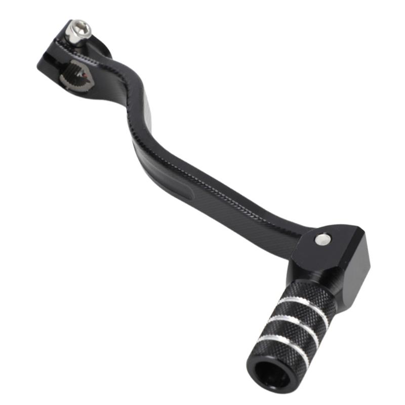 Trail Bike Gear Shifter Lever for KX85 KX100 Motorcycle, Aluminum Hinged Toe Peg and Clamp End Part for Garage Repair Service Use