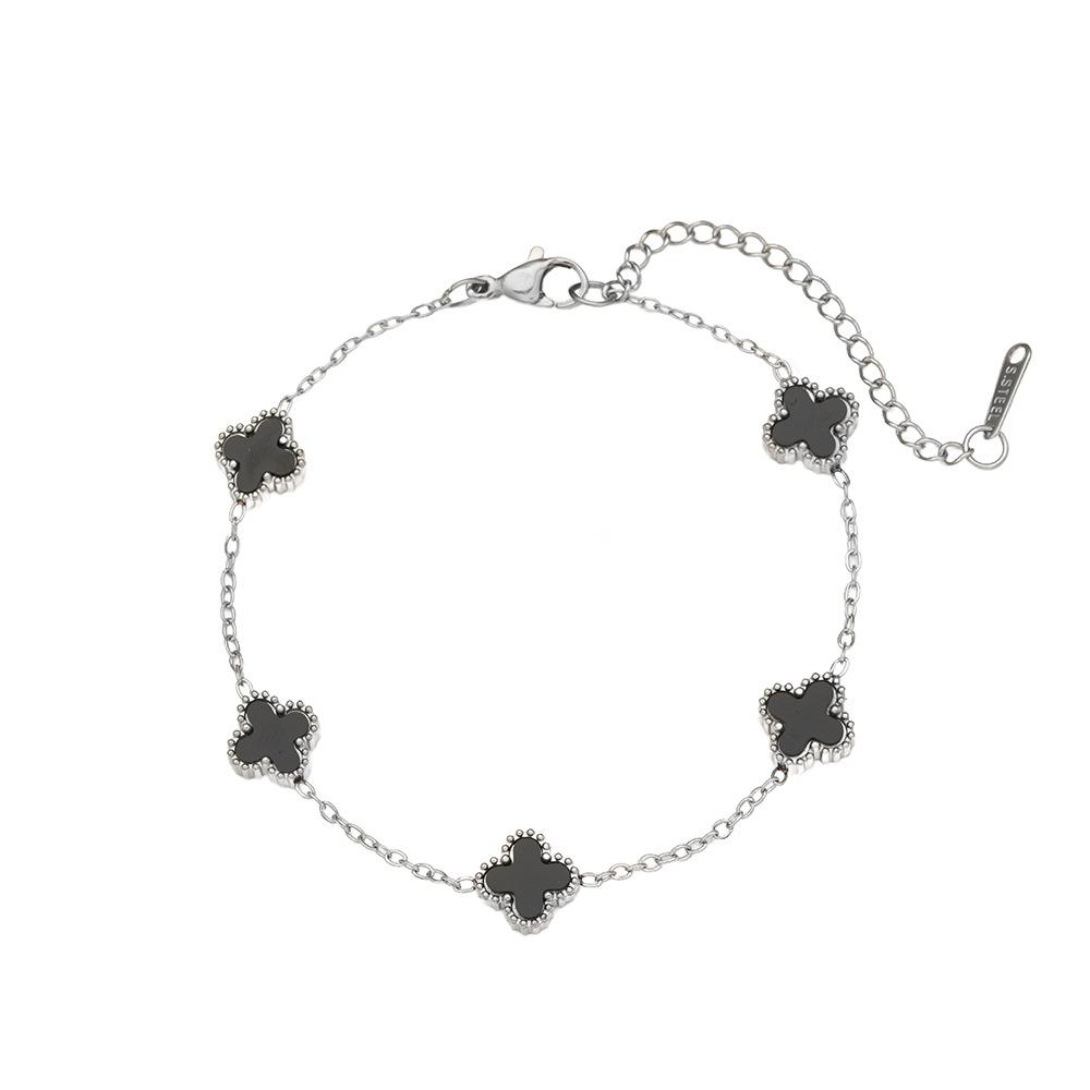Fashionable Four-leaf Clover Bracelet Light Luxury High-end Women's Niche Jewelry Accessories Hand Jewelry