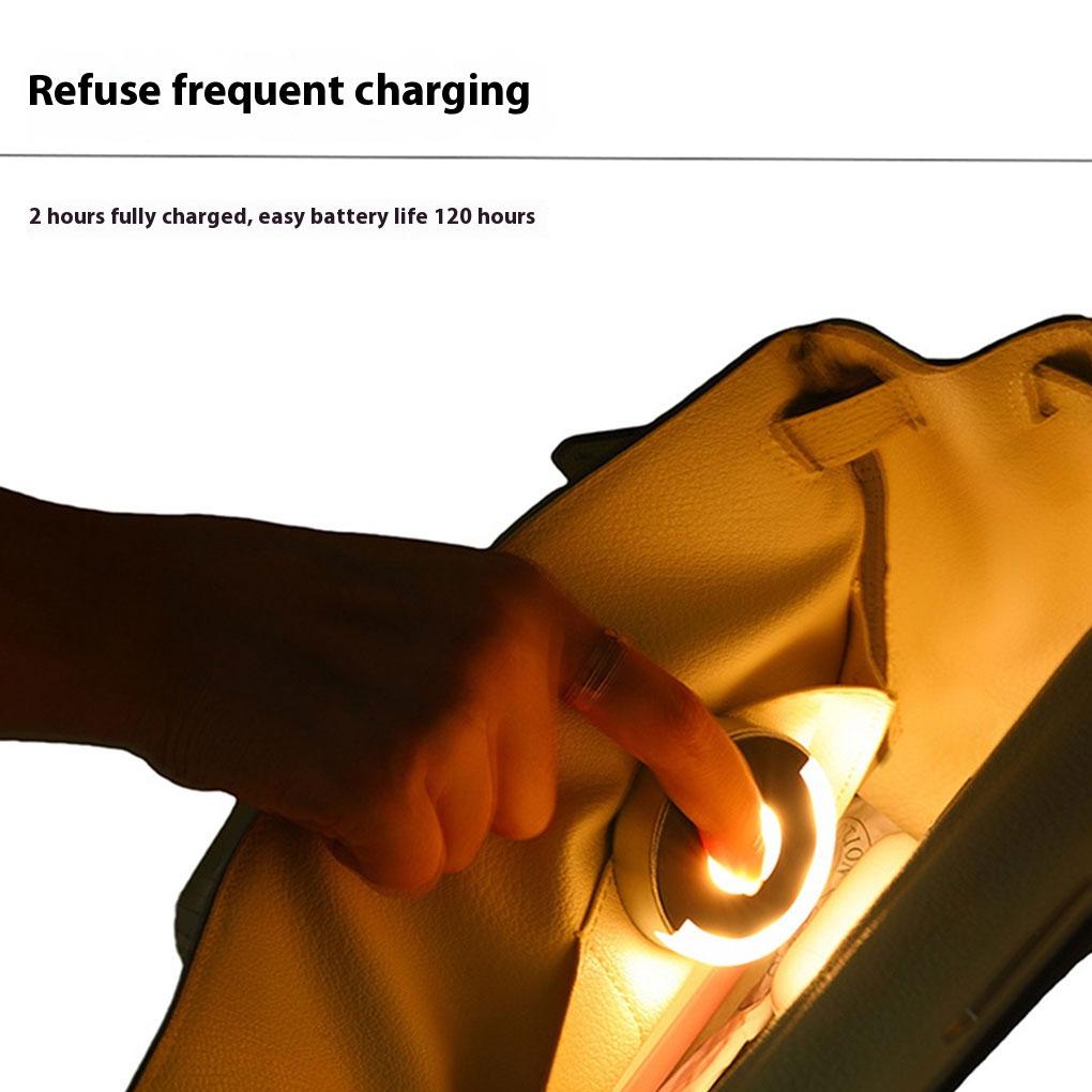 Circular Sensing Touch Light Bag Light With Convenient Hook Portable Touch Activated LED Bag Light