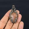 Sunstone Pendant Gemstone Jewelry, 999 Copper Wire Wrapped Handmade Pendant, Latest Design Jewelry