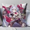 Noelle Anime GGenshin Impact Pillow Case Fashion Square Pillowcase Bedroom Sofa Room Ins Decoration Leisure