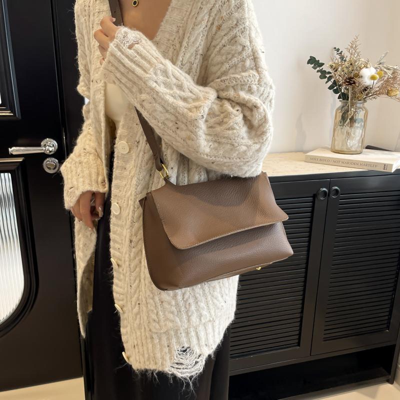 Women's Monochromatic PU Leather Shoulder Crossbody Bags Casual Women's Bags Messenger Bags Women's Fashion High Quality