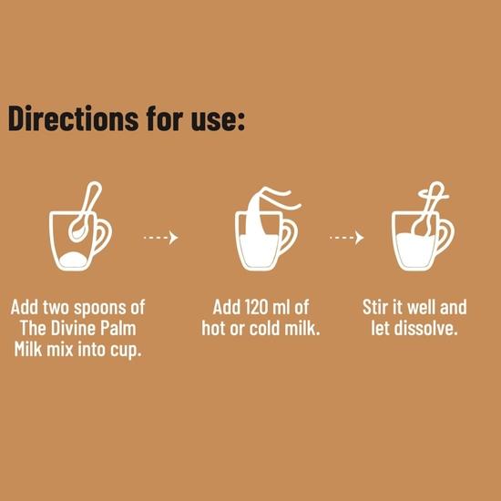 The Divine Foods | Organic Palm Milk Latte (Palymara Palm Candy Milk Mix - Panakarkandu Paal) 250 Grams