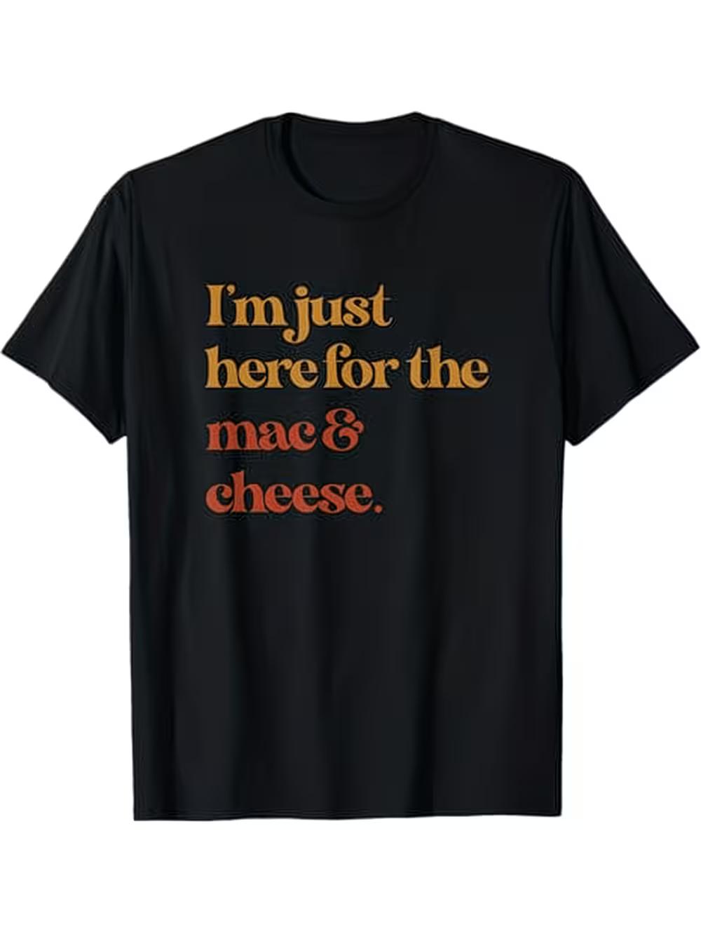 Funny I Just Came to Thanksgiving Print T-shirt for Men L