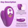 Wearable Clitoral Sucker Slapping Vibrator Female Masturbator G-Spot Anal Stimulator Electric Massager Adult Sex Toy For Women