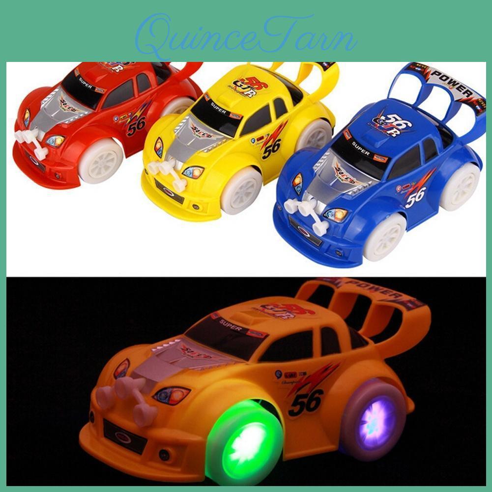 Giocattolo Automatico Sterzante di Natale per Bambini Auto da Corsa Lampeggiante Musicale Giocattolo Elettrico