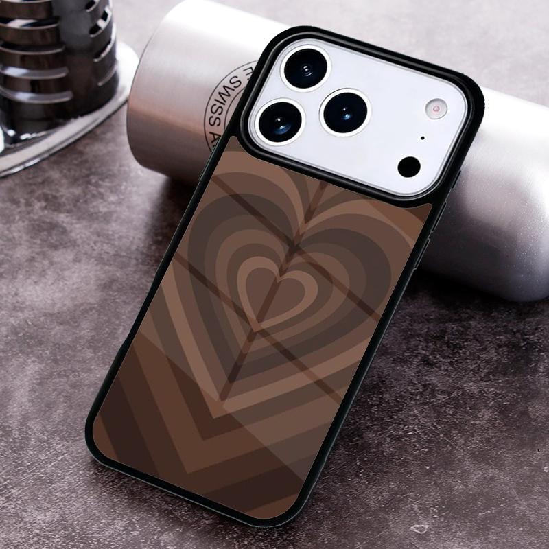 Latte Love Coffee Heart Phone Case for iPhone 17 16 15 Pro Max Air 14 13 12 11 Plus Shockproof Capa Cover