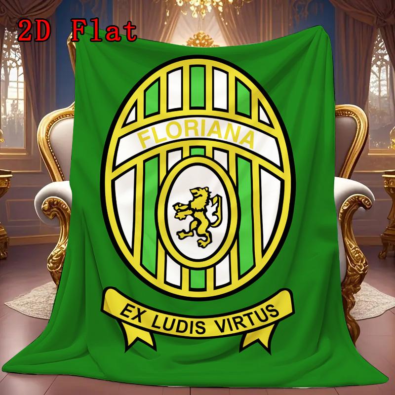 Floriana 2D Flat Pattern Flannel Blanket, High quality All Seasons, Home Decor, Warmth and Comfort, Perfect for Christmas Gifts.