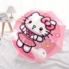 1pc Hello Kitty Pink Background Umbrella with Plastic Handle,Suitable for All Seasons Home Travel Outdoor UmbrellaSanlio049
