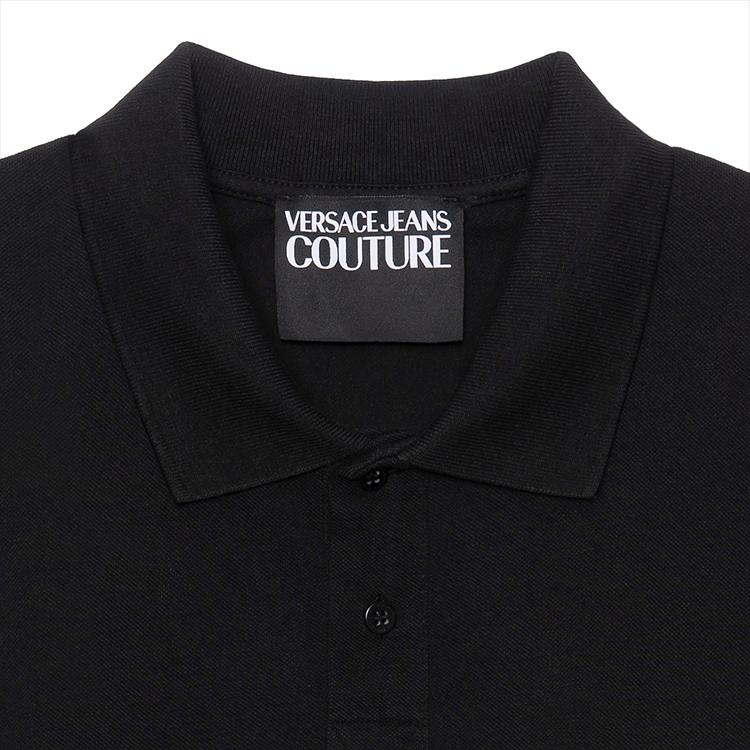 Versace Jeans Couture Koszula Polo Męska SS23 Czarna 74GAGT10-CJ01T-G89