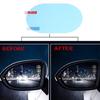 2pcs Rainproof Sticker Oval Car Auto Anti Fog Rearview Mirror Protective
