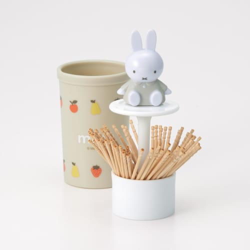 Skater Toothpick Holder with Mascot, Miffy, TWYJ1D-A, for Toothpicks and Toothpick Storage, Desktop Use