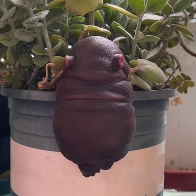 Plant Pot Hanging Figurine Animal Statue Bonsai Craft Decoration Resin Climbing Sculpture Planter