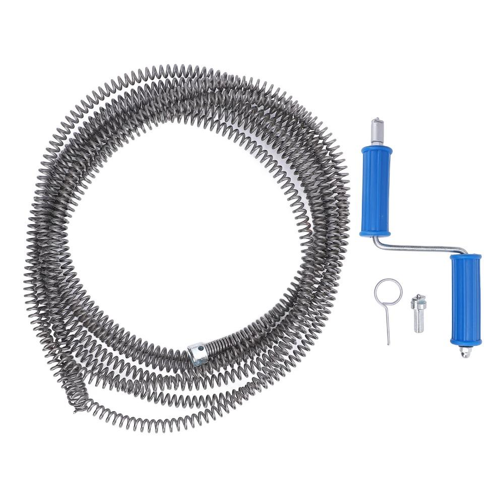 Auto Feed Pipeline Sewer Cleaner 10mm Diameter Drain Cleaner Augers Plumbing Snake Pipe Sewer