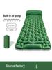Portable Inflatable Sleeping Pad with Foot Pump - Single Person Air Mattress for Outdoor Camping, Moisture-Proof Cushion.
