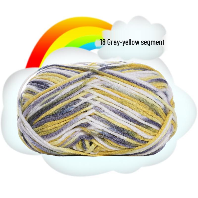 Gradient 5-Ply Medium Thick Baby Velvet Yarn for Crochet and Knitting