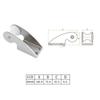 1PCS 316 Stainless Steel Bow Anchor Roller Holder 50X165mm Casting Bow Roller Wheel For Marine Boat Yacht Hardware