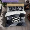 Portsmouth FC Themed Bedding 3Pcs Duvet Cover Set Decorative Bed Linen For Teen Room Home Decoration