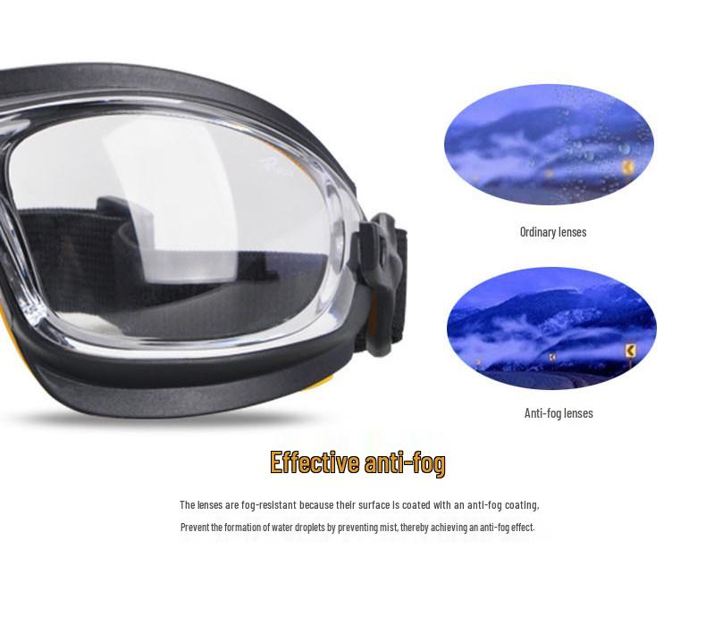 Luoka Impact-Resistant Safety Goggles: Dust, Wind, Sand, Chemical, Acid, Alkali, Spray, Splatter, Grinding Protection