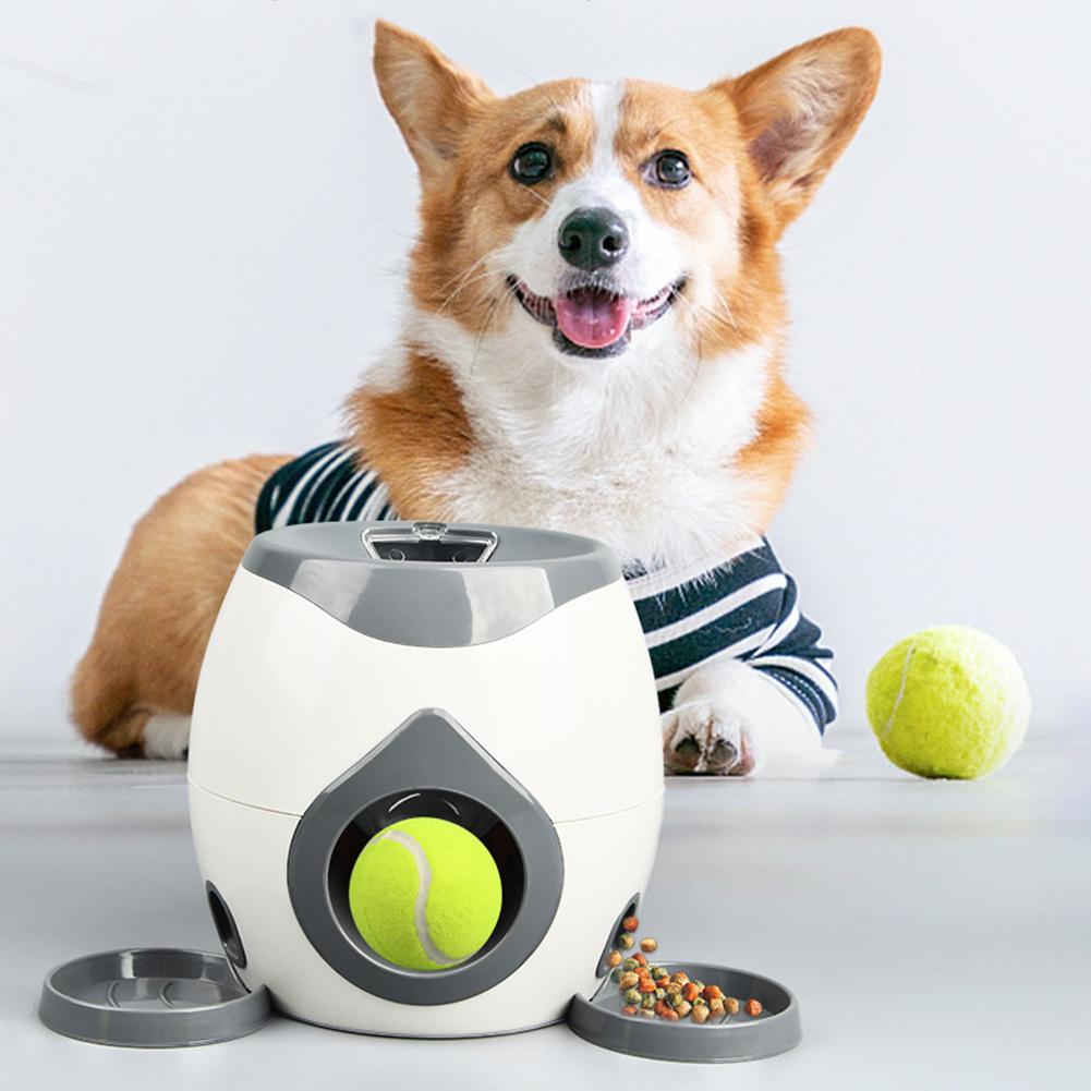 Automatic Dog Ball Launcher Dog Tennis Food Reward Machine Dog Tennis Ball Machine Slow Feeder for Small and Medium Dogs Toys