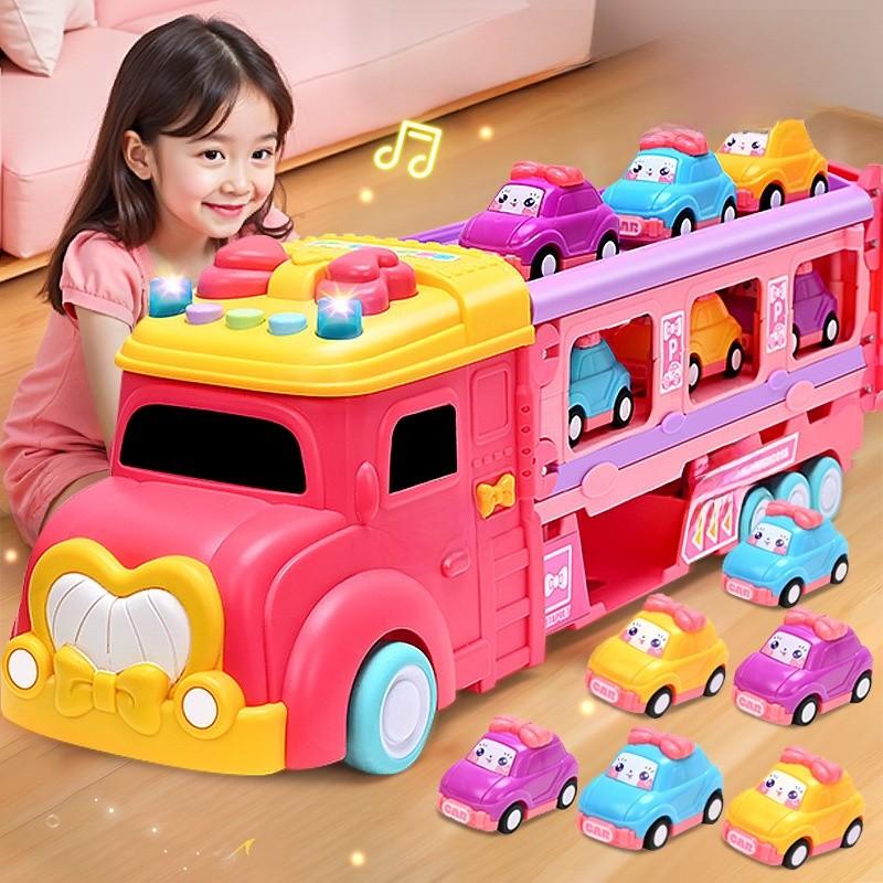 Childrens Inertia Toy Car Set With Foldable Deformation And Sound Design