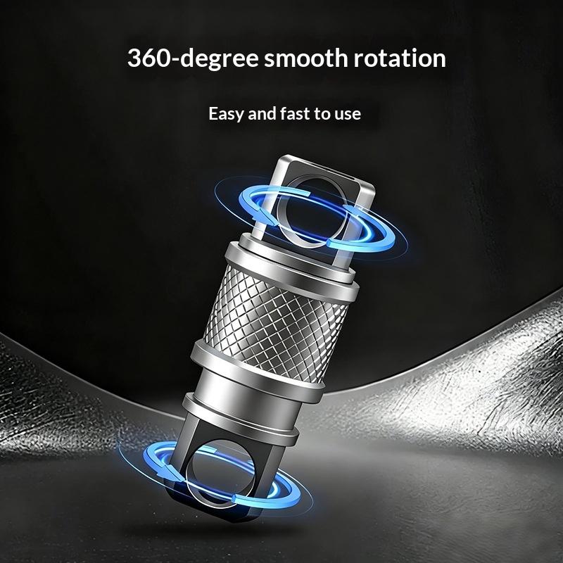 1Pcs Outdoor Edc Tool Double Head Quick Release Buckle Titanium Alloy Keychain Removable Portable Mountaineering Buckle