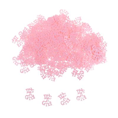 Lovely Its a Girl Baby Shower Celebration Party Confetti Sprinkles שולחן