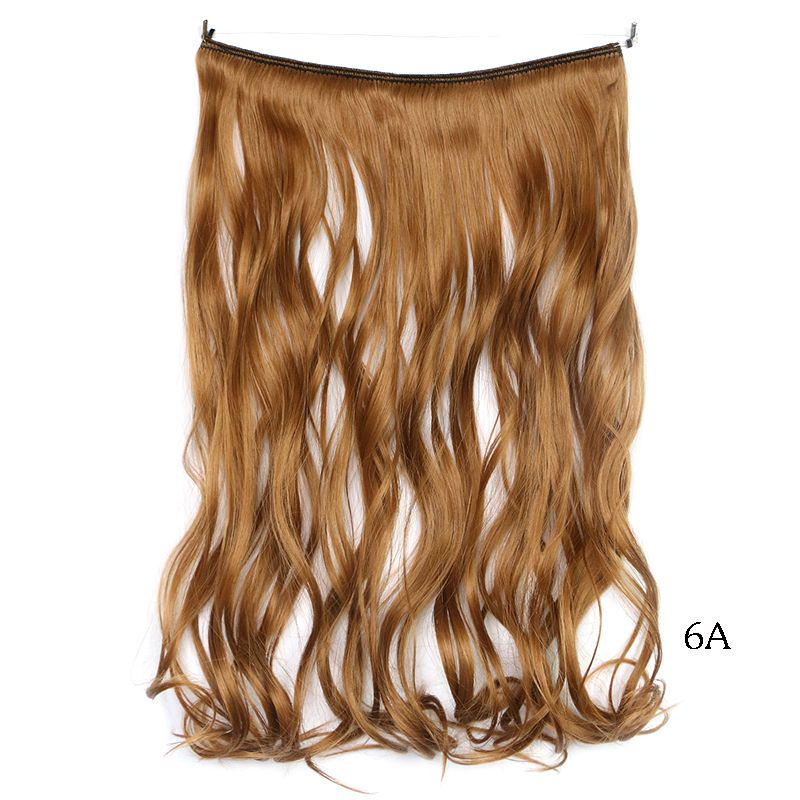 Luxurious Women Hair Extensions Long Wavy Synthetic Hairpiece 45cm For Effortless Elegance