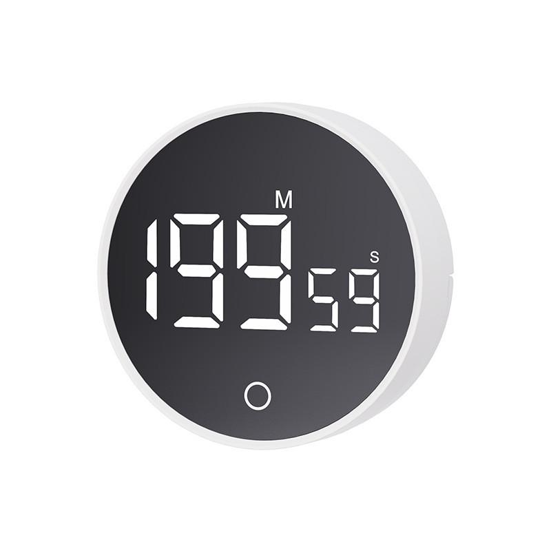 

Modern Minimalist Magnetic Digital Timer With Silent Recall For Kitchen Cooking And Study Tasks білий