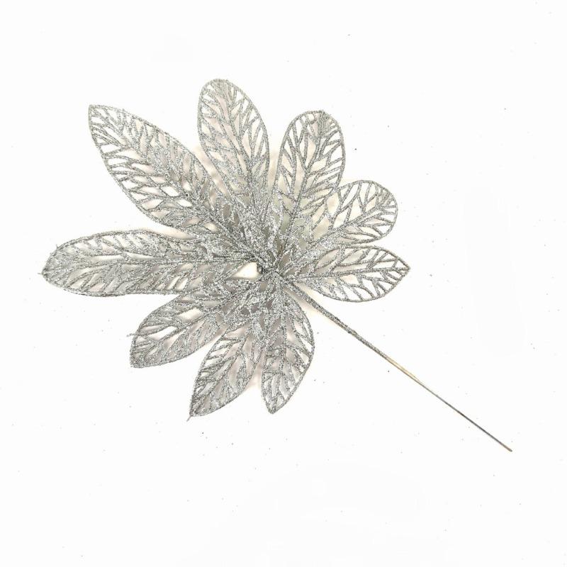 Christmas simulation gold powder bayberry leaf cuttings Festival supplies Decorative home ornaments Gold powder bayberry leaf
