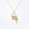 Easter Painted Basket Pendant Necklace Simple Versatile Light Luxury Collarbone Chain Girlfriend Gift