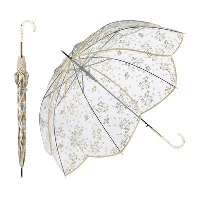 Osmanthus Long 61cm Floral Social Wpc. [Vinyl Umbrella] Umbrella, Gold, Umbrella, Ribs, Large, Jumping, Elegant, Design, Cute, Stylish, Media, Women's