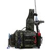 Fishing Equipment Backpack Bait Box Equipment Storage Bag Men's Fishing Backpack with Pole Holder Sling Shoulder Bag Multifunctional Waist Chest Bag