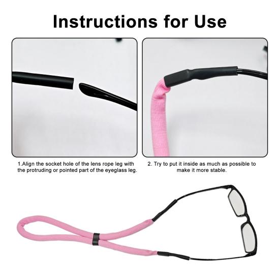 8 Pcs Floating Sunglasses Straps for Water Adjustable Glasses Float Safety Rope for Men Women Buoyant Eyewear Retainer for Boating Kayaking Fishing