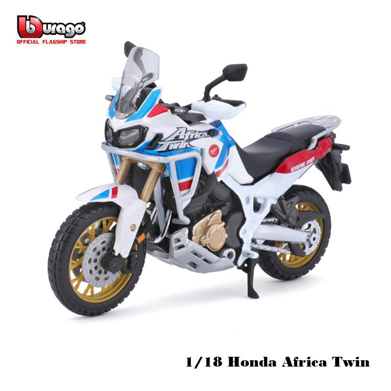 Bburago 1:18 simulation alloy motorcycle Honda Africa Twin Adventure authorized  model toy car gift collection