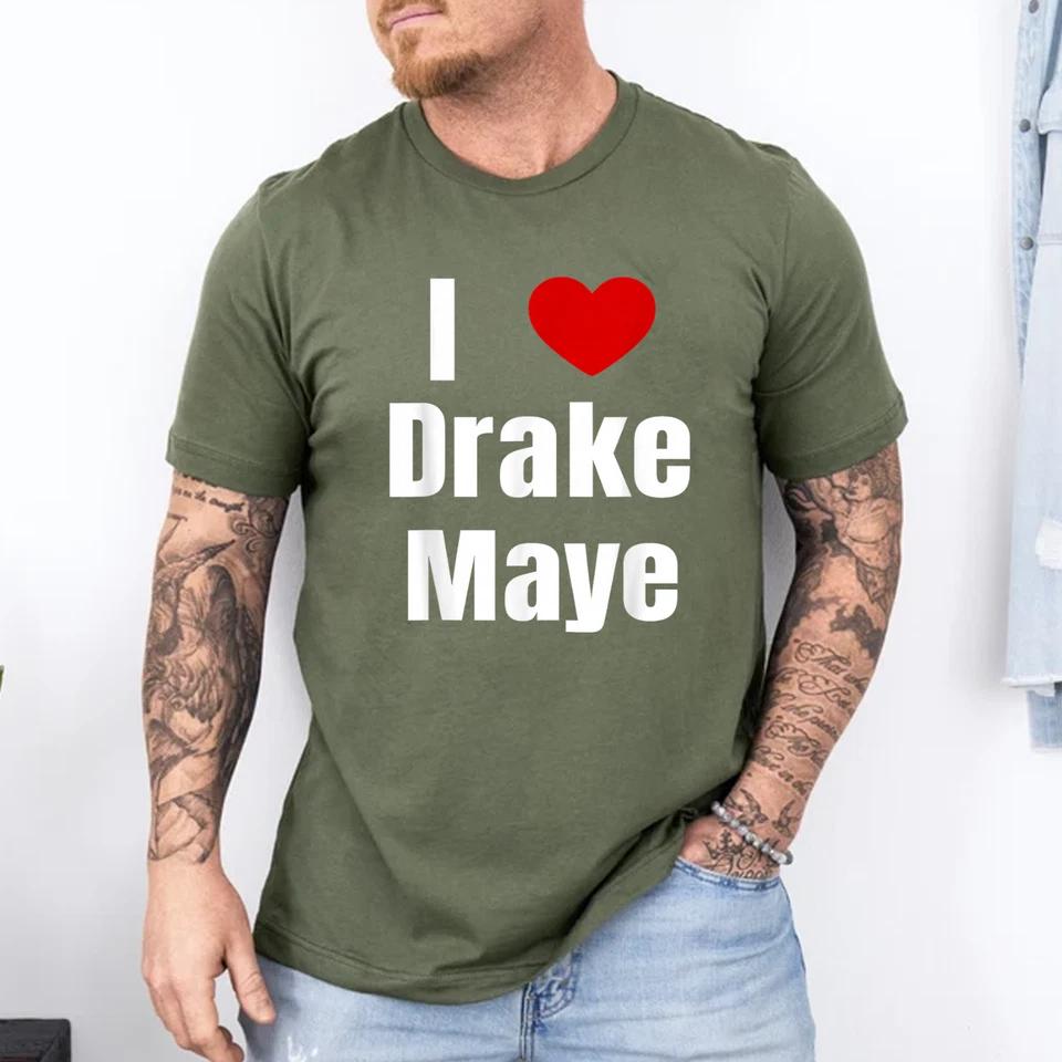 I Love Drake Maye QB Football Fan T-Shirt M