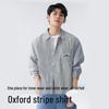 Baleno Men's Oxford Breathable Long Sleeve Striped Shirt