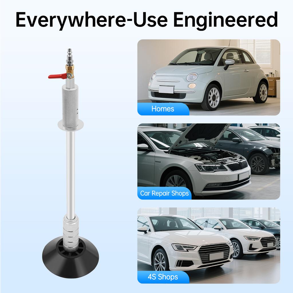 Air Pneumatic Dent Puller Car Body Dent Removal Tool with 3 Suction Cups Vacuum Slide Hammer Sheet Metal Repair Suction Cup Kit