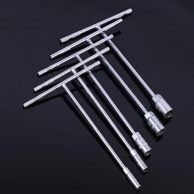 Portable T-shaped Steel Hexagon Socket Wrench Metric Manual Hex Spanner Socket Adapter Hand Tool 7/8/9/10/12/13/15/17mm