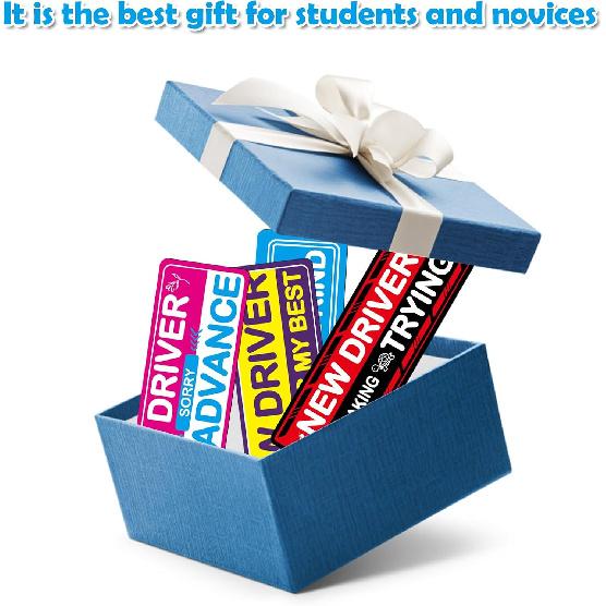 4Pcs Student Driver Magnetic Car Stickers For Beginners, New Magnetic Student Driver Stickers Signs For Car, Bumper Safety Decoration Supplies,