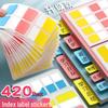 Colorful Small Adhesive Index Sticky Notes - Cute and Fully Sticky Memo Stickers