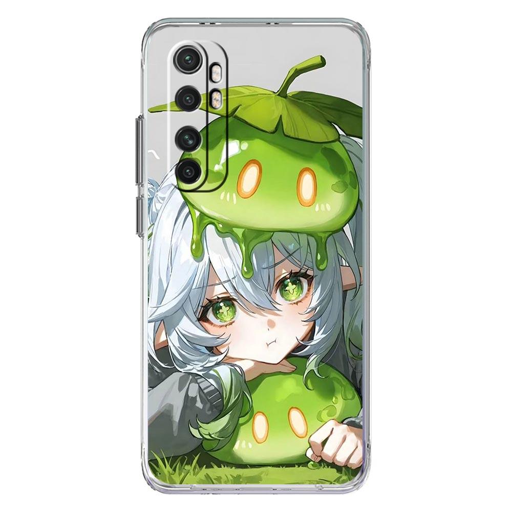 

Чехол для телефона для Xiaomi Mi Poco X7 X6 X5 NFC X3 Pro 17 15T 15 14T 14 13T 11 12 13 Lite Прозрачная ТПУ крышка Genshin Impact Нахида Xiaomi 15