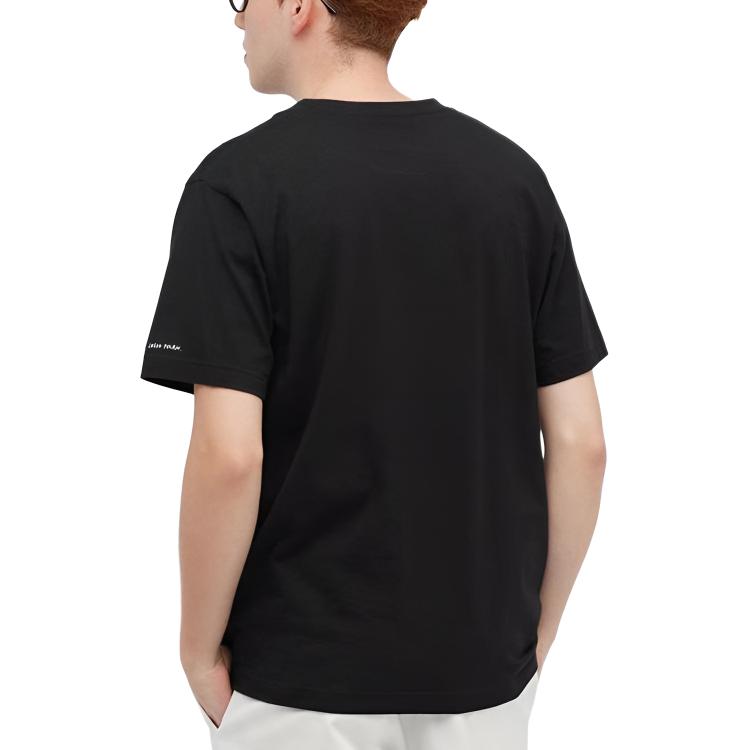UNIQLO Cartoon Print Slim Fit Straight T-Shirt Unisex tops Black 437288-09
